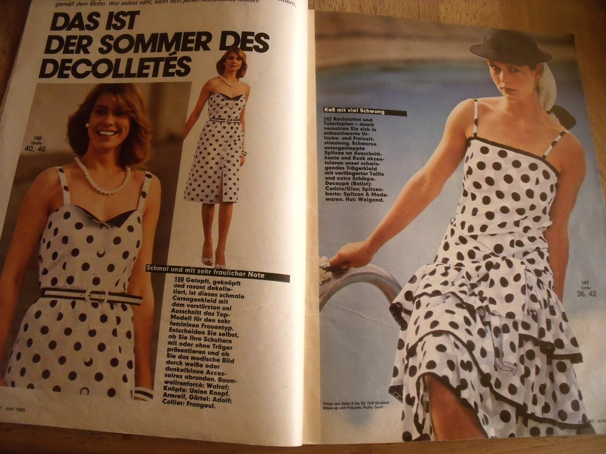 Magazine Burda Moden Juin 1983 - “La Fureur De L’été, Les Guêpières” - Occasion