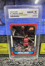 1996-97 Fleer Michael Jordan Ultra Decade of Excellence #U4 Graded WCG 10 GEM MT