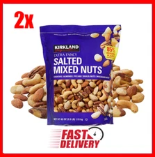 2x Pack Kirkland Signature Salted Extra Fancy Mixed Nuts Premium 2.5 lb