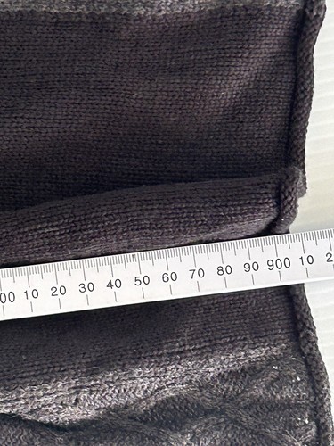 Vestido CAPTURE Negro Gris Panelado Talla Mediana M Nuevo Manga Larga Invierno Tejido - Imagen 8 de 10