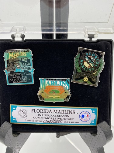 Florida Marlins Inaugural Season Commemorative Pin Set!!! Number (8145/10000) - Picture 2 of 3