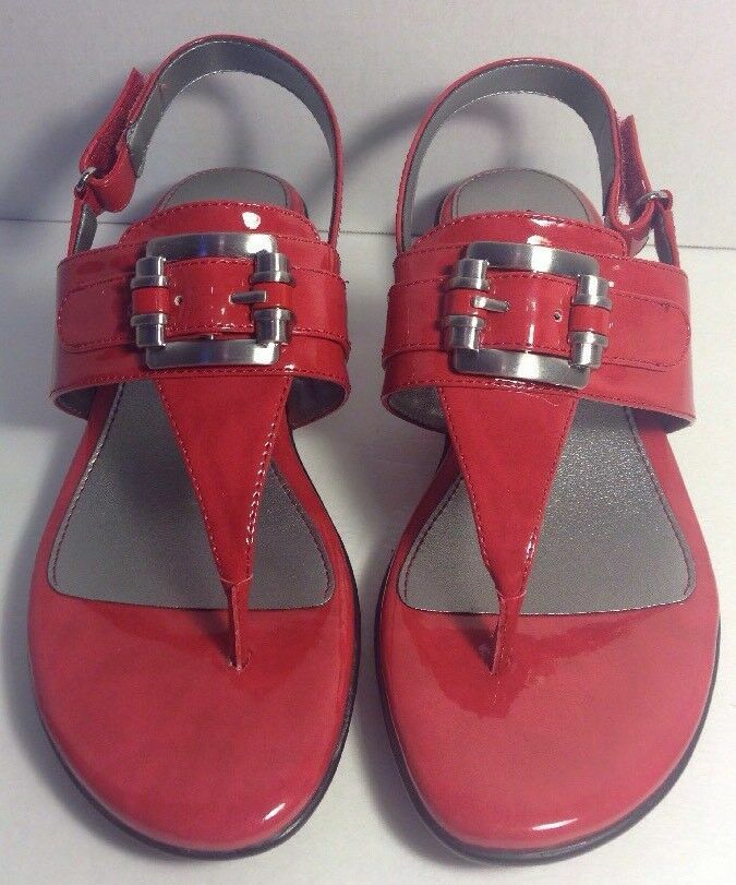naturalizer red sandals