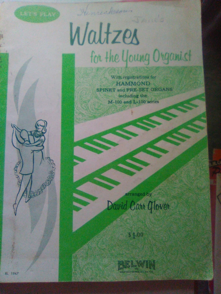 Partituras vintage de órgano Wurlitzer Hammond 8 libros manual del propietario Foto 4 de 4