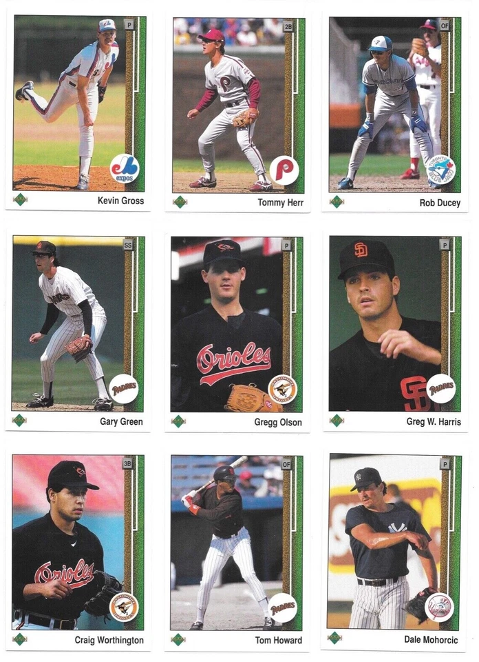 1989 Upper Deck High # Series Baseball Trading Cards #s 701-800 / Choose / mb29 - Image 3 of 4
