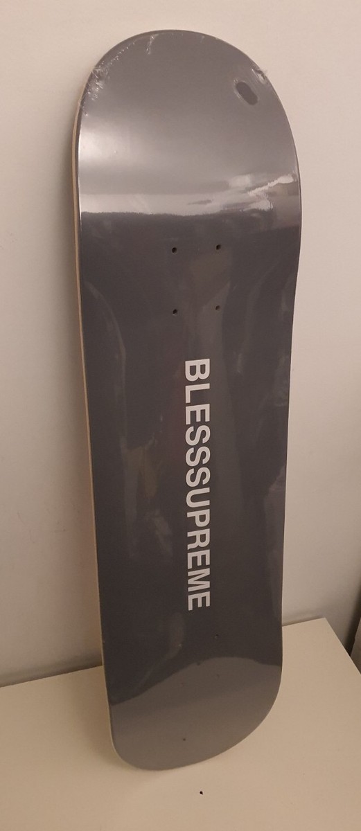 FW23 Supreme Bless Reflexology Skateboard skate deck Silver 8.25 