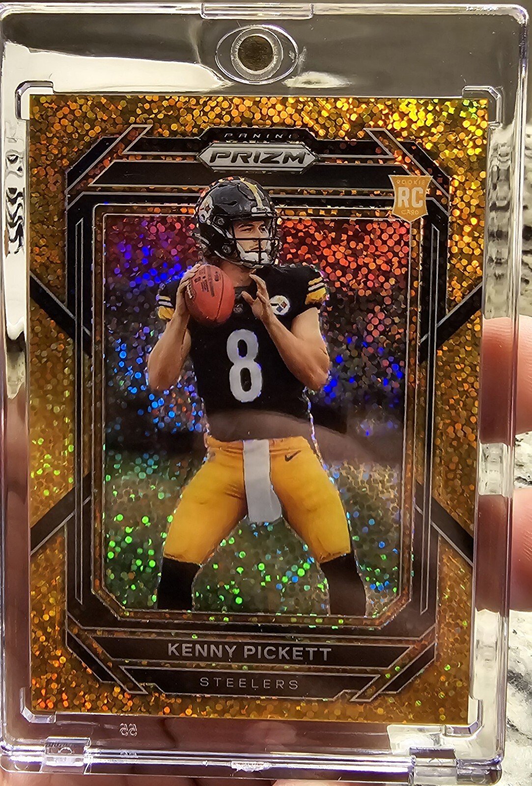 Kenny Pickett Gold Sparkle 2022 Panini Prizm RC /24 Pittsburgh Steelers