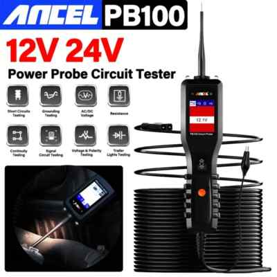 ANCEL PB100 12V 24V Automotive Power Circuit Probe Tester Breaker Finder Kit