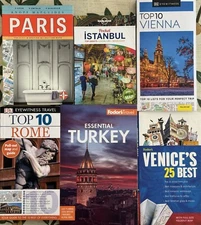 Assortment of European Travel Books — See Photo and Description for Details