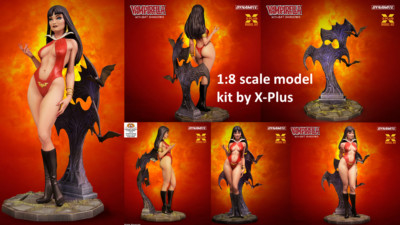1:8 Dynamite Vampirella with Bat Shadow Plastikmodellbausatz im Maßstab 1:8 von X Plus