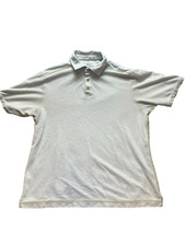 Tommy Bahama Shirt Adult Large Light Blue Marlin Fish Tencel Golf Polo Mens