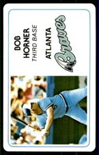 1981 PERMA-GRAPHIC SUPERSTAR CREDIT CARDS (125- PREFIX) #125-006 BOB HORNER