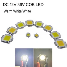 10pcs High Power LED Lamp Light COB SMD Bulb Chip DIY 10W 20W 50W 100W 12V-36V