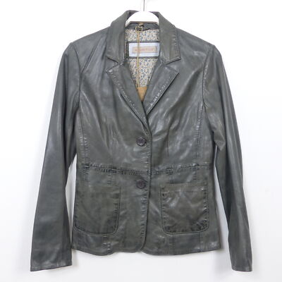 MAURITIUS Jacke Leder Lederjacke Blazer Tyra LAPI Grau XS 34