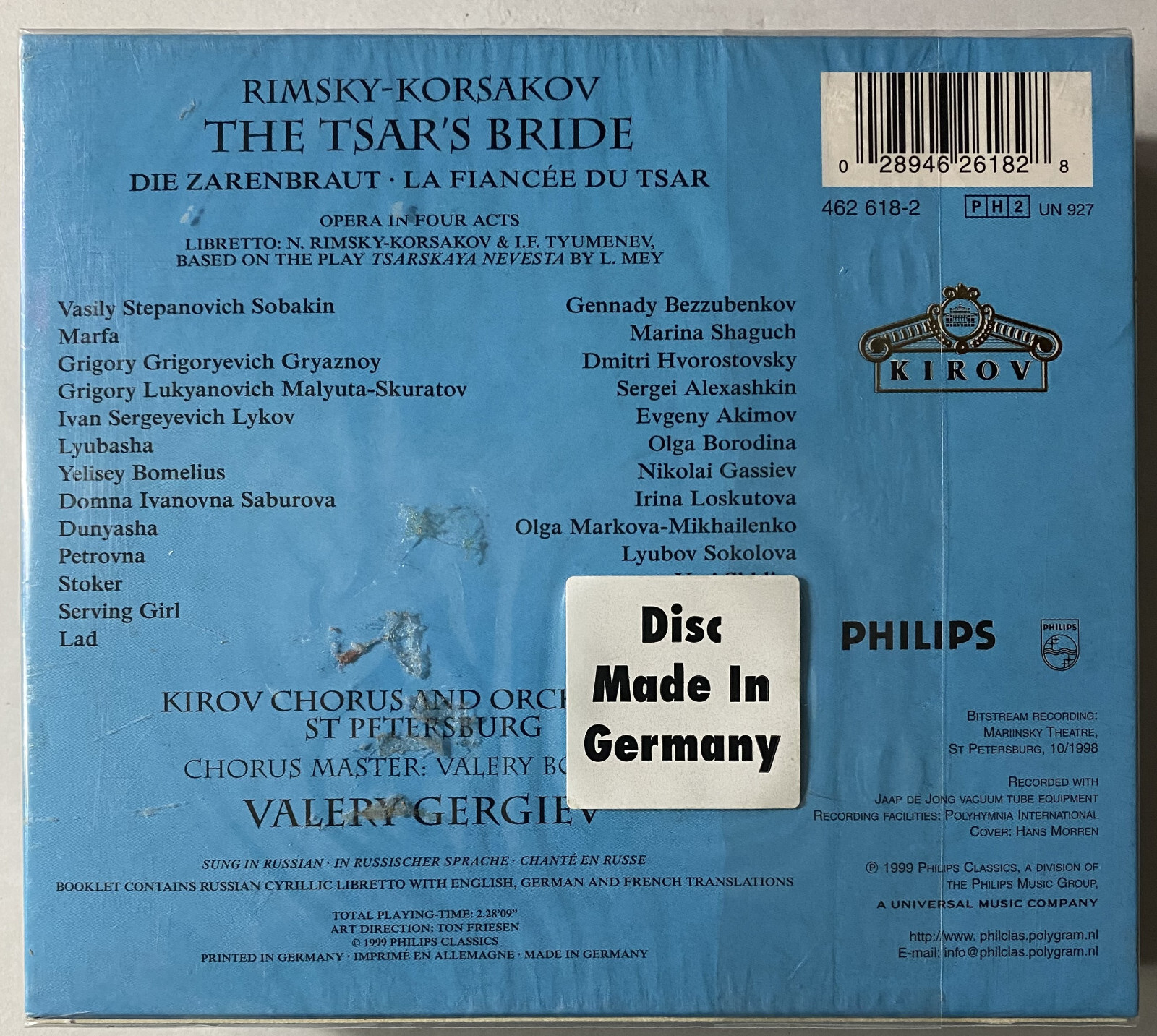 RIMSKYKORSAKOV The Tsar's Bride OLGA BORODINA Dmitri Hvorostovsky