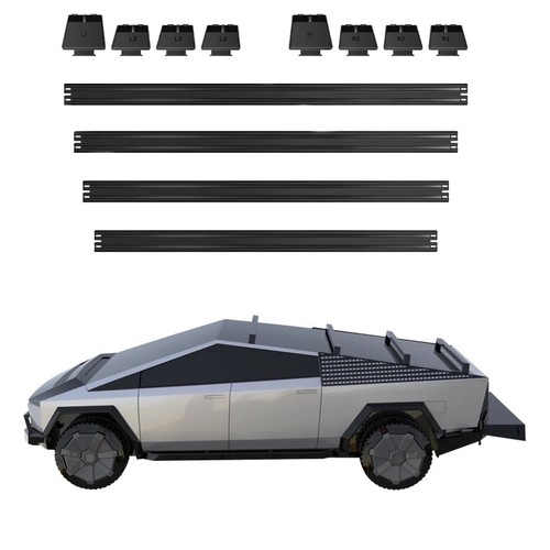 4Pcs Cross Bar Fits For Tesla Cybertruck Roof Rack Rooftop Cargo Rack Carrier - Picture 2 of 17