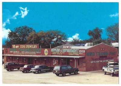 Native American SHIWI TRADING POST ZUNI JEWELRY NM Vintage Postcard