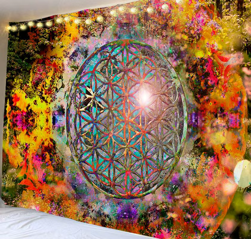 Tapestry Wall Hanging Bedspread Art Skull Decor Living Room Bedroom UK - Picture 9 of 11
