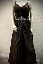 Jovani Formal Gown and Jacket in Brown Satin Size 12