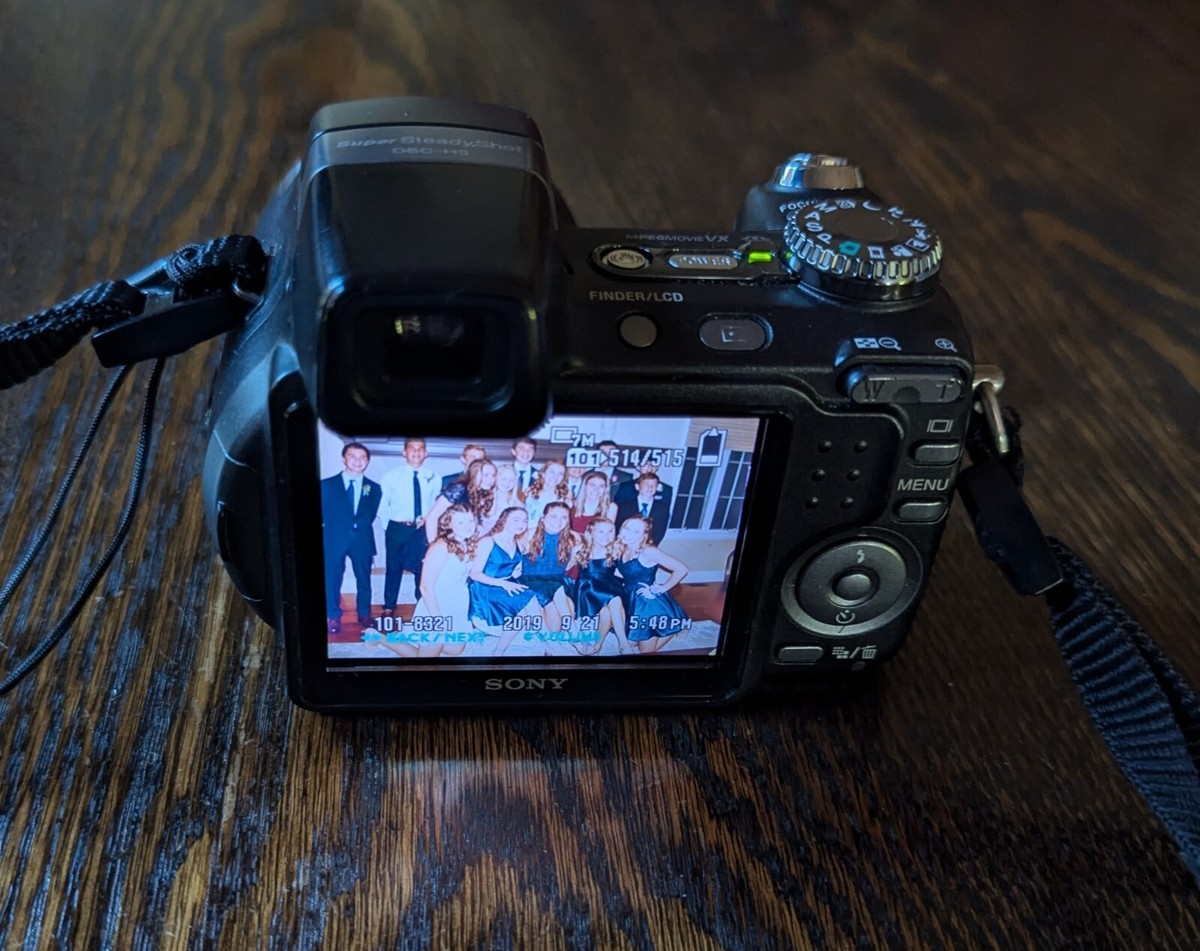 Sony Cyber-shot DSC-H5 Digital Camera, 7.2MP, 12x Optical Zoom