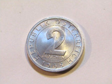 Austria 1965 2 Groschen unc Coin