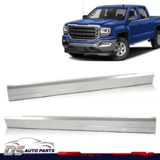 Pair Rocker Panels Fit For 2014-2018 Chevy Silverado GMC Sierra Extended Cab