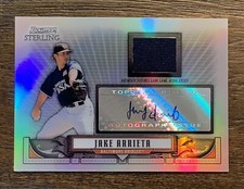 2008 Bowman Sterling Jake Arrieta Patch Auto Refractor #d 48/199