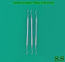 Dental Amalgam Filling Instrument Mortonson #2, 3 Pieces Set