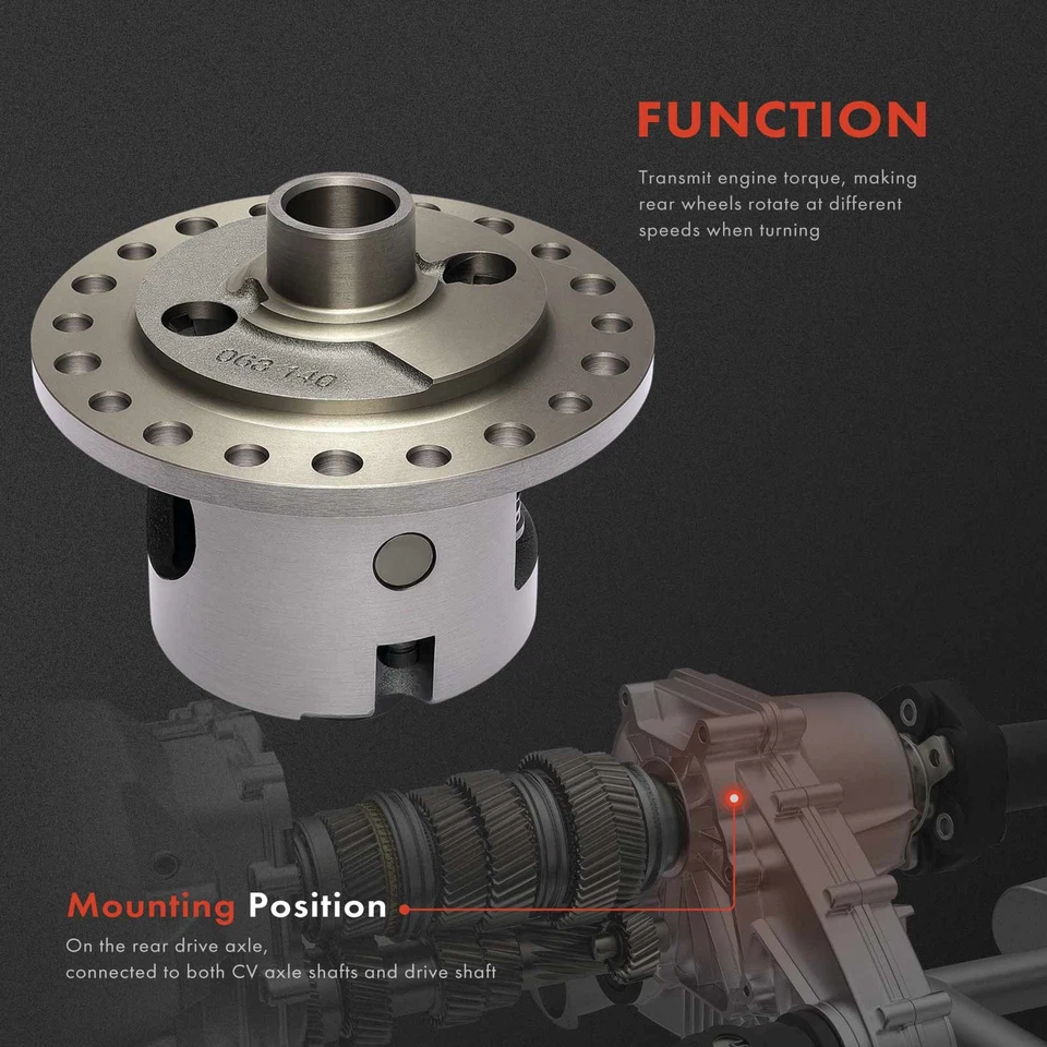 Differential for Ford F-100 Jeep Grand Cherokee Wrangler Cherokee Chevrolet GMC - Image 3 of 4
