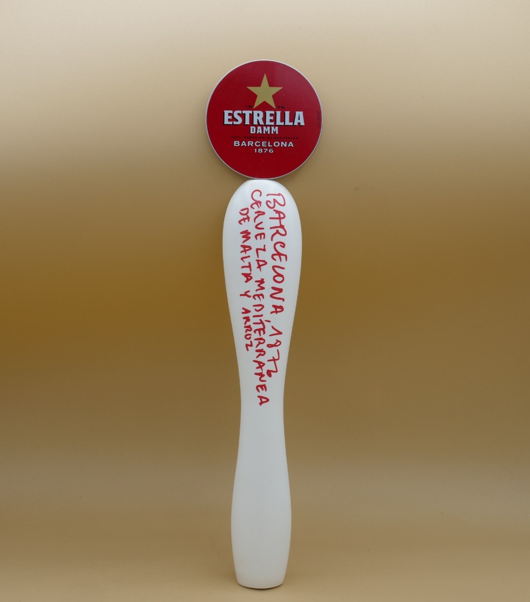 Manija Grifo Cerveza Estrella Damm 13.75" Barcelona 1876 España SIN CAJA