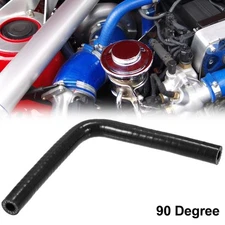 9.5mm 0.37" 90 Degree Car Elbow Coupler Silicone Hose Intercooler Tube Black