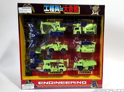 new Engineering Robots ( KO Knock off G1 Devastator Constructicons Transformers)