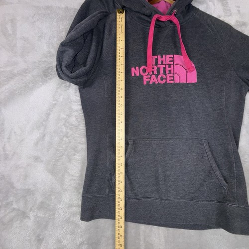 The North Face Gray and Pink Hoodie Women’s Large Hiking Outdoors Pullover - Picture 9 of 11