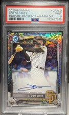 Leo De Vries 2025 Bowman Chrome Prospect Mini-Diamond Autograph /100 #CPA-LD RC