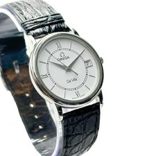 OMEGA De ville Quartz Date Silver Dial Men