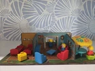 Vintage Fisher Price Little People Play Family House Furniture Figures Lot