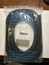 25ft Black 3/8 Inch Split Wire Loom Tubing for Cable Management