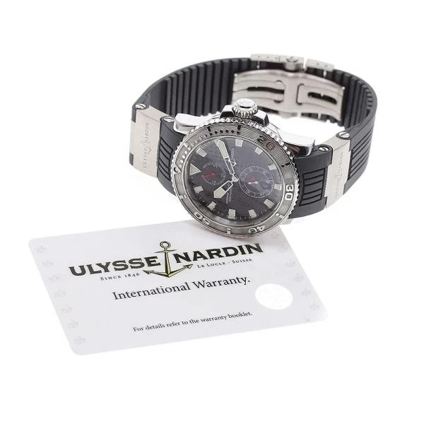 Ulysse Nardin — Ulysse Nardin 263-33 43mm SS Black Dial Automatic Watch #C16398