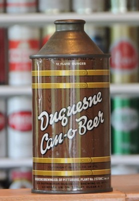 DUQUESNE CAN-O-BEER, DUQUESNE BREWING CO. OF PITTSBURGH, PA. CONE TOP CAN 159-27