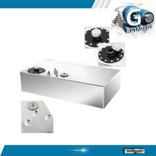 17 Gallon/64L Fuel Cell Gas Tank w/ Cap & Level Sender Street Rod Aluminum Race