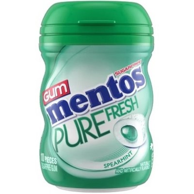 2x Mentos Pure Fresh Chewing Gum Spearmint Candy Snack Bundle New Sealed 10ct