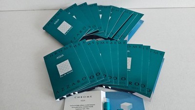 Azzaro Chrome AQUA  Eau de Toilette 0.04fl.oz/ 1.2ml SET OF  20Pcs.
