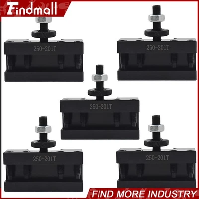 FINDMALL 5Pcs BXA 250-201T Oversize 3/4" Turning Tool Holder CNC 10-15" Lathe New