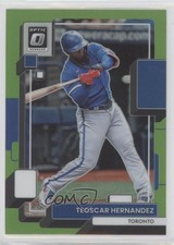 2022 Panini Donruss Optic Lime Green Prizm Teoscar Hernandez #123 0t6z