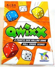 QWIXX Frantic Dice Rolling Game - Gamewright - New!
