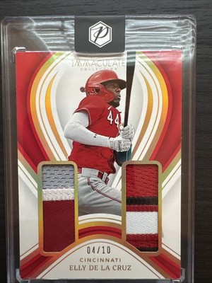 2023 Panini Immaculate Prime Rookie Dual Patches Elly De La Cruz #PPMR-EC  /10