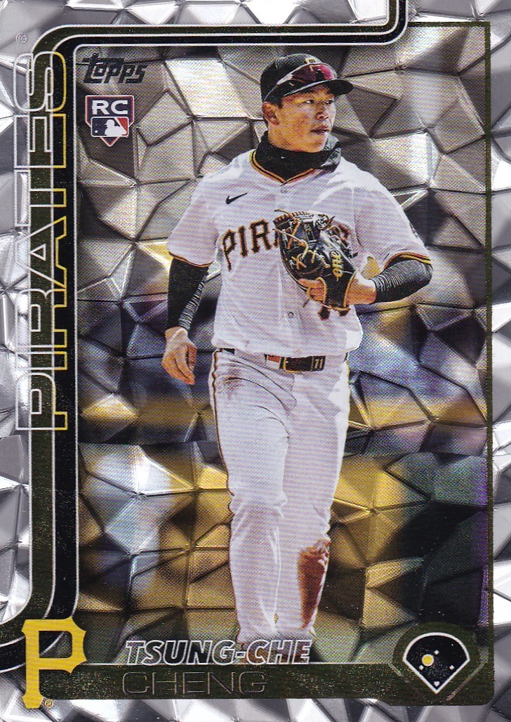 TSUNG-CHE CHENG TOPPS UPDATE ROOKIE SILVER DIAMANTE FOIL RC PIRATES #US-72 2025