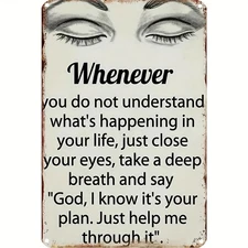 Whenever You Don't Understand Rustic Retro Metal Logo Pool Bar Tin Metal Signs