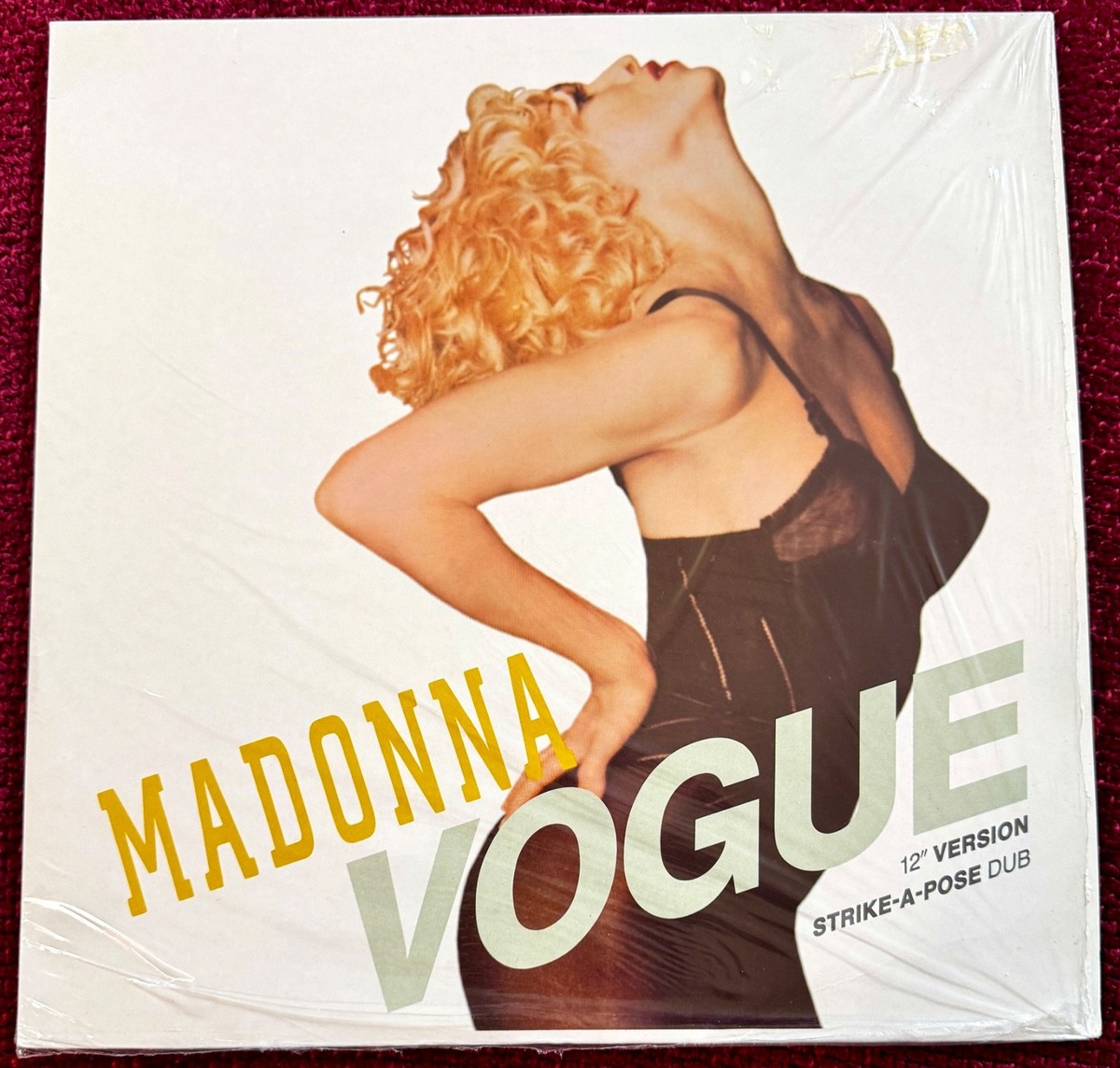 MADONNA VOGUE 12” RECORD PROMO POSTER GERMANY VINYL VIDEO MTV PIC