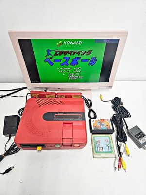 Sharp Twin Famicom AN-500R rot neuer Riemen/Tuning 641 Japan DHL 1 Woche...