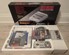 BOXED SNES Super Nintendo Console UK PAL STARWING- MINT - ONE OWNER - COMPLETE